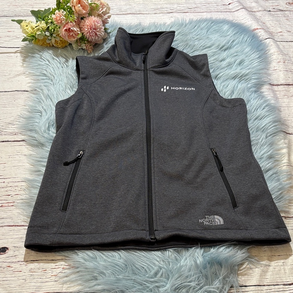The North Face Charcoal Ridgewall Soft Shell Fleece Vest sz M